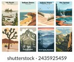 Discover America's Treasures: Great Basin to Joshua Tree - Classic National Park Poster Collection