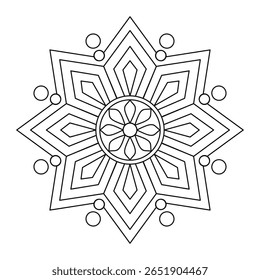 Discover a beautiful, easy flower mandala perfect for beginners. Simple step by step guide to create stunning mandala art using floral patterns. Relax and draw with ease.