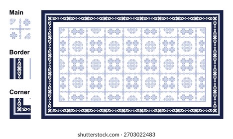 Descubra um belo design de padrão de azulejos geométricos adequado para fundos têxteis e decoração de interiores. Perfeito para projetos criativos e renovações elegantes.