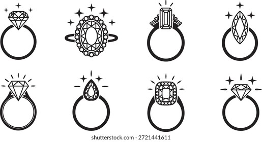 Entdecken Sie wunderschöne Ringdesigns, die perfekt für Valentinstag Geschenke geeignet sind und verschiedene Stile und Einstellungen zeigen.
