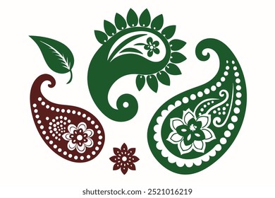 Discover a beautiful silhouette paisley pattern collection, perfect for textiles, wallpapers, and digital design projects. These intricate vector patterns add elegance and style to any creation.