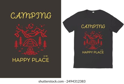 Discover the beauty of simplicity with our Simple Adventure Minimalist Camping T-Shirt. Featuring a clean and classic design, this shirt is perfect for those who love the great outdoors.