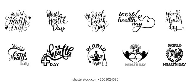 Discover the best World Health Day Logo and Typography Designs for awareness campaigns. Get inspired by creative calligraphy, stylish fonts, and unique logo ideas to promote global health initiatives.
