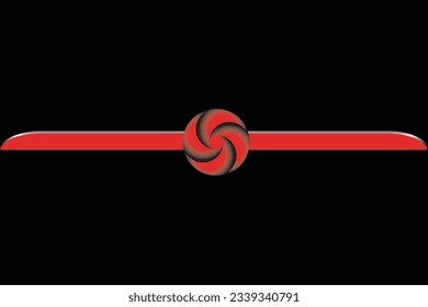 Discover captivating art: "Bleed Shape with Gradient Color" - vibrant red and black circle designs with vertical bleed. Immerse in creativity!