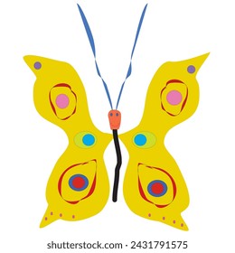 Discover the captivating yellow butterfly with a thousand eyes!