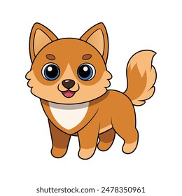 Descubra el encanto de nuestra ilustración de Arte vectorial con un perro adorable. Esta obra de arte detallada de alta calidad captura el espíritu lúdico y la naturaleza adorable del mejor amigo del hombre. 