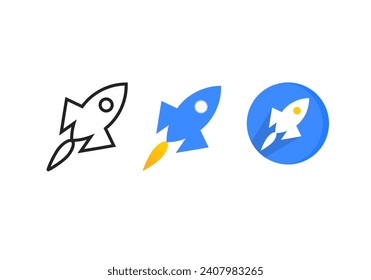 Discover the charm of space exploration through our exciting and unique collection of rocket icon vectors! Each rocket icon is designed with vivid details and a modern style