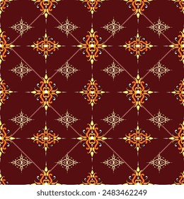 Discover the charm of Thai culture with this traditional fabric vector design! Featuring intricate patterns and rich, vibrant colors, it’s perfect for adding a touch of elegance and cultural heritage 