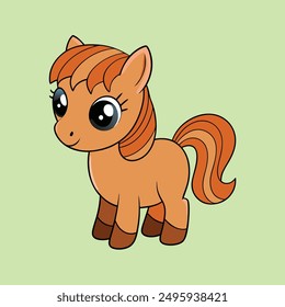 Discover a charming horse vector illustration in cartoon and line art styles. Perfect for print or digital use, this high-quality, print-ready design file is ideal for creative projects, merchandise, 