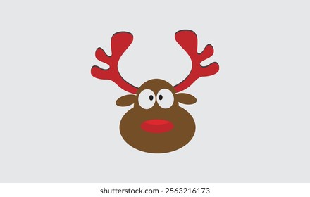 Discover a charming Rudolph illustrator vector, perfect for holiday cards, seasonal decor, and festive designs. High-quality, scalable artwork ideal for all Christmas-themed projects.