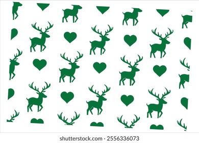 Discover a charming vintage deer seamless pattern with Christmas elements. Perfect for festive decorations, gift wrapping, textiles, or holiday crafts. Add a timeless, nostalgic touch to your designs