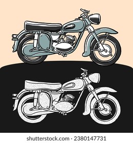 Discover classic motorcycle vector assets, including iconic models. Ideal for vintage-themed designs and motorcycle enthusiasts.