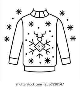 Discover a collection of ugly Christmas sweater vector designs featuring knitted jumpers with festive winter patterns. Perfect for seasonal projects, cards, and apparel design.