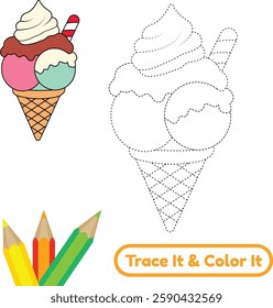 Discover delicious ice cream vector illustration perfect for dessert artwork. Enhance your digital ice cream, food vector, and ice cream drawing projects with clean and detailed vector designs.