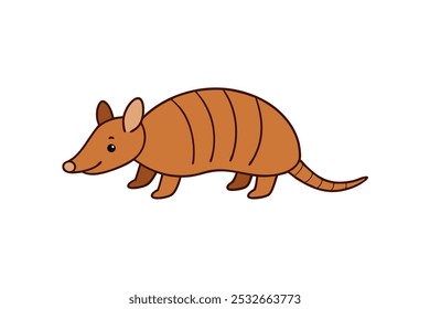 Discover a delightful armadillo cartoon style vector art illustration perfect for creative projects. Bring charm and whimsy to your designs with this fun artwork.