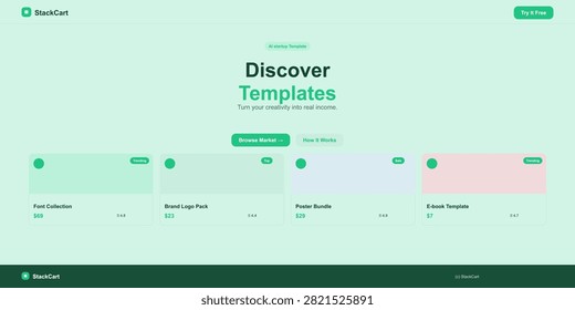 discover digital product templates font collections brand logo packs poster bundles ebook templates and more sell your creative work online easily.