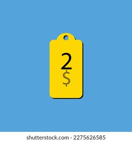 Discover the $ Dollar Only coupon label or stamp with a fantastic font and unique vector illustration on a cheerful yellow background that can be used to get discounts.
