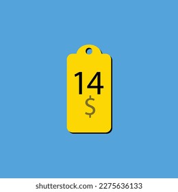 Discover the $ Dollar Only coupon label or stamp with a fantastic font and unique vector illustration on a cheerful yellow background that can be used to get discounts.

