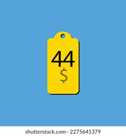 Discover the $ Dollar Only coupon label or stamp with a fantastic font and unique vector illustration on a cheerful yellow background that can be used to get discounts.
