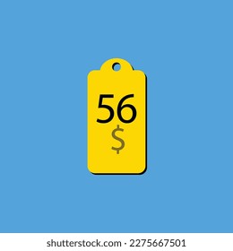 Discover the $ Dollar Only coupon label or stamp with a fantastic font and unique vector illustration on a cheerful yellow background that can be used to get discounts.
