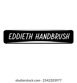  Discover Eddieth Handbrush, a vector typography that adds a stylish, hand-drawn touch to your creative projects, perfect for posters, logos, and branding.