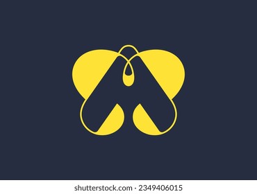 Discover the essence of simplicity and nature with our abstract logo, embodying the spirit of a bee