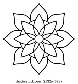 Discover exquisite traditional mandala art vector illustrations featuring intricate line art. Perfect for creative projects, these royalty-free vector designs are ideal for print, web.