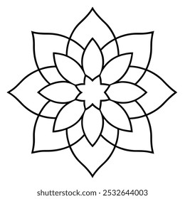 Discover exquisite traditional mandala art vector illustrations featuring intricate line art. Perfect for creative projects, these royalty-free vector designs are ideal for print, web.