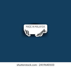 Discover fascinating sticker designs with barcodes in the shape of a map of Malaysia. Enhance your projects with visual perfection. Buy now!