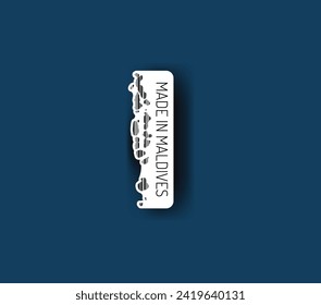 Discover fascinating sticker designs with barcodes in the shape of a map of Maldives. Enhance your projects with visual perfection. Buy now!