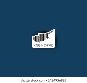 Discover fascinating sticker designs with barcodes in the shape of a map of Cyprus. Enhance your projects with visual perfection. Buy now!