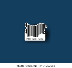 Discover fascinating sticker designs with barcodes in the shape of a map of Bulgaria. Enhance your projects with visual perfection. Buy now!