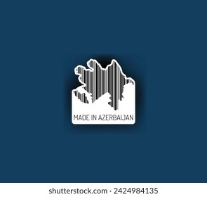 Discover fascinating sticker designs with barcodes in the shape of a map of Azerbaijan. Enhance your projects with visual perfection. Buy now!