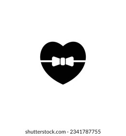 Discover heart shaped gift vector art. Ideal for expressions of love. Get yours for projects