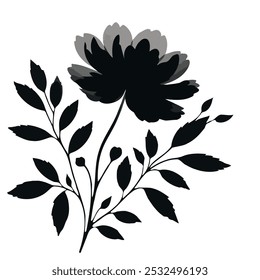 Discover high-quality wild flower silhouette vector illustrations perfect for nature-inspired designs. These minimalistic and detailed botanical graphics are ideal for digital and print projects.