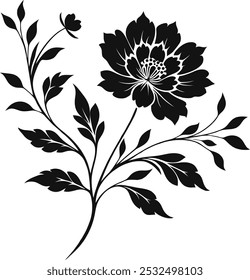 Discover high-quality wild flower silhouette vector illustrations perfect for nature-inspired designs.