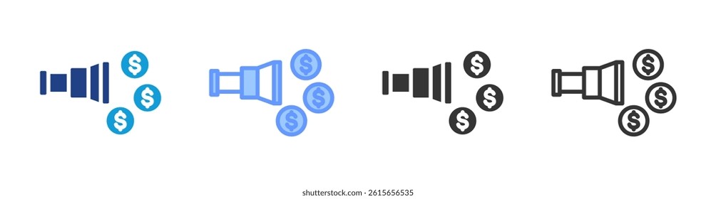 Discover icon set multiple style collection