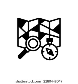 Discover icon in vector. Illustration