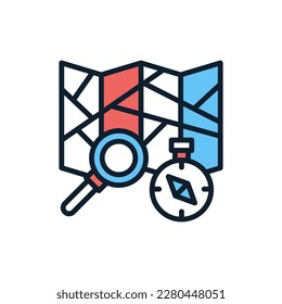 Icono de descubrimiento en vector. Ilustración