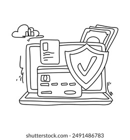 Descubra destaca la importancia de la protección digital con diseños de ciberseguridad de ilustración plana