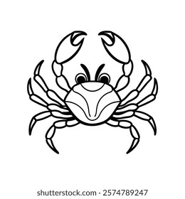 Discover an intricate crab zentangle art illustration, isolated on a white background. Perfect for creative projects, tattoos, decor, and more, this detailed vector design exudes elegance and style.