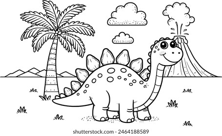 Discover the joy of coloring with our Stegosaurus coloring book! Perfect for kids and dinosaur enthusiasts, this book features detailed, fun illustrations of the iconic Stegosaurus. Ideal for creativi