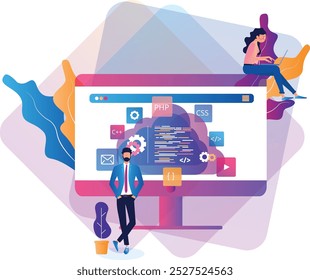 Descubra os conceitos-chave no desenvolvimento de back-end de software e na ilustração de TI que otimizam seus processos de negócios. Nossos visuais simplificam sistemas complexos de back-end, melhorando a clareza e a eficiência