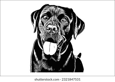 Descubra la cabeza del perro Labrador Retriever, un símbolo de lealtad y encanto. Perfecto para diversos proyectos, esta imagen de alta calidad cautiva con sus ojos expresivos y sus características entrañables.