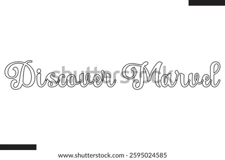 Discover Marvel Stylish Text Typography Of Travel Quote