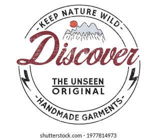 Discover mountain vector  printed t-shirt graphic design for apparel.