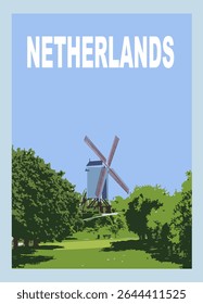 Discover the Netherlands: Windmill Landscape