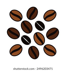 discover our "coffee beans vector illustration" featuring detailed and realistic depictions of aromatic beans. perfect for digital downloads, crafting, kitchen decor, and more creative projects.