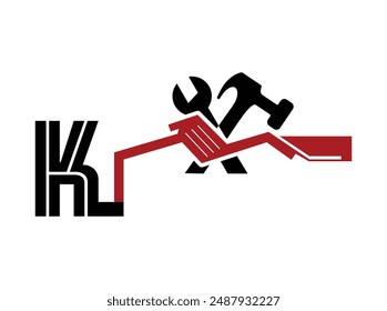 Discover our construction company logo vector, designed to symbolize strength and reliability. Featuring a bold, modern design, perfect for building contractors, construction firms, and engineering K
