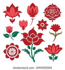 Entdecken Unser exquisites "Klassisch Victorian Flowers Clip Art Vektorgrafik Set" mit aufwändigen Blumendesigns, die sich perfekt zum Basteln, Schrottbuchen und Dekorieren eignen. Verleihen Sie Ihren Projekten zeitlose Eleganz.